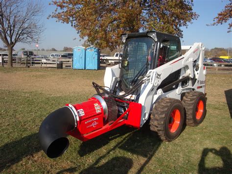 leaf blower attachment for skid steer|skid steer leaf blower attachment.